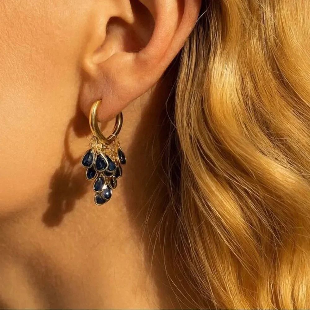 Teardrop hoop Earrings #1990